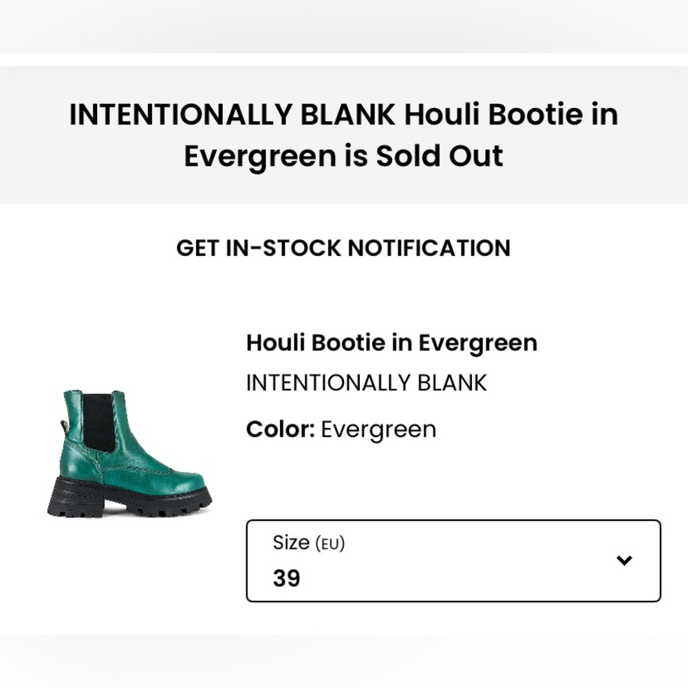 INTENTIONALLY BLANK Evergreen Houli Bootie